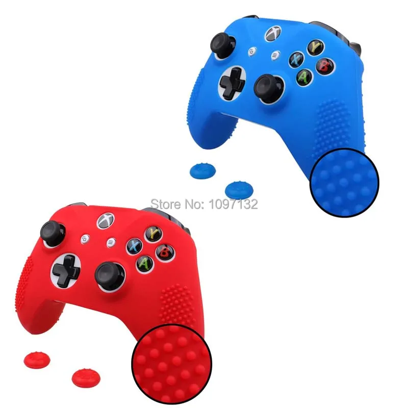 Противоскользящий силиконовый резиновый чехол-накладка для XBox One S Slim Xbox X