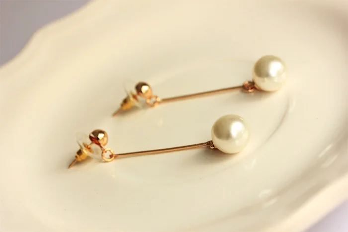 Женские серьги-гвоздики с жемчугом 14 карат | Украшения и аксессуары