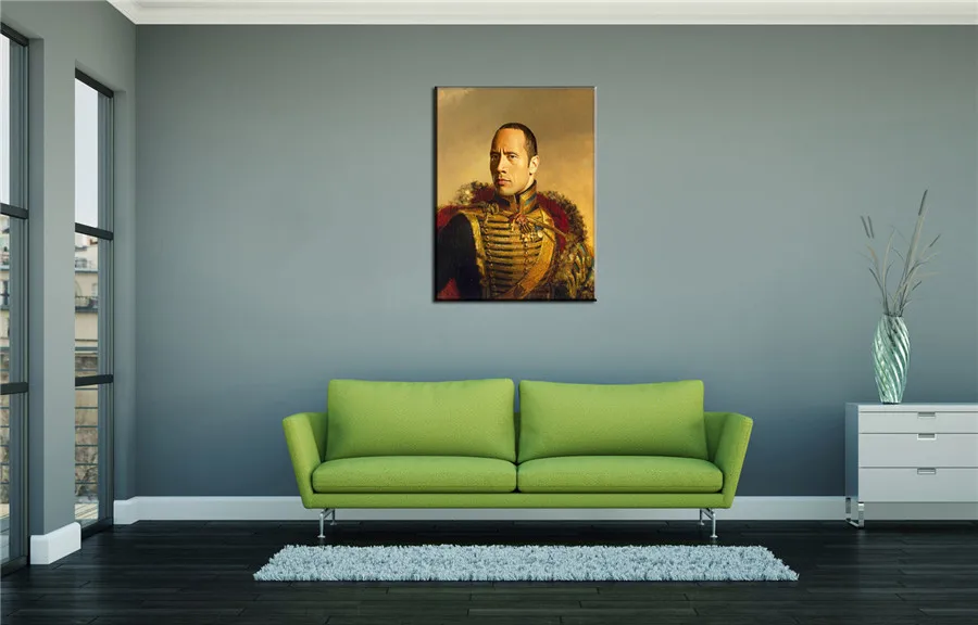 Dwayne Johnson Canvas Painting Living Room Home Decor Modern Mural Art Oil #116 | Дом и сад