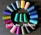 Бесплатная доставка, нить для швейной машинки, 3800 ярдовкатушка, 5 катушек в лоте, 100% полиэфирная пряжа, лучшее качество, горячая распродажа!