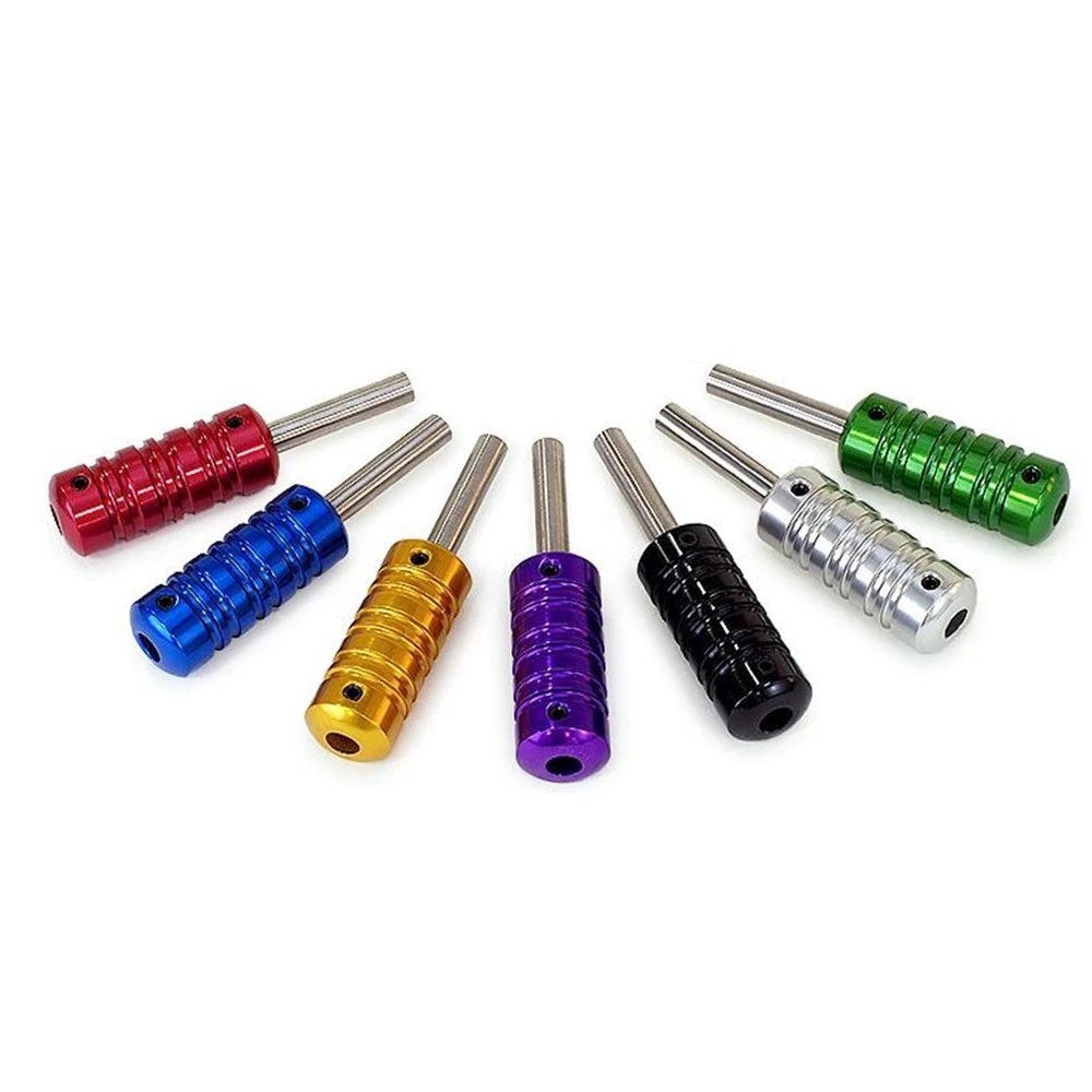 Новинка! 7 шт. набор ребристых ручек тату из алюминиевого сплава 25 мм машина 1