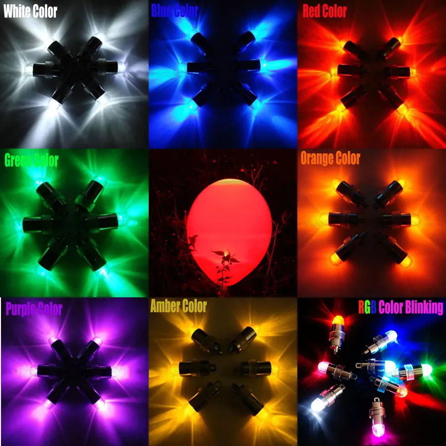 

LED BALLOON LAMP LED BALL LIGHT for Paper Lantern Balloon Floral Decoration LED Party Light for Balloon --WHITE(STATIC,NO FLASH)