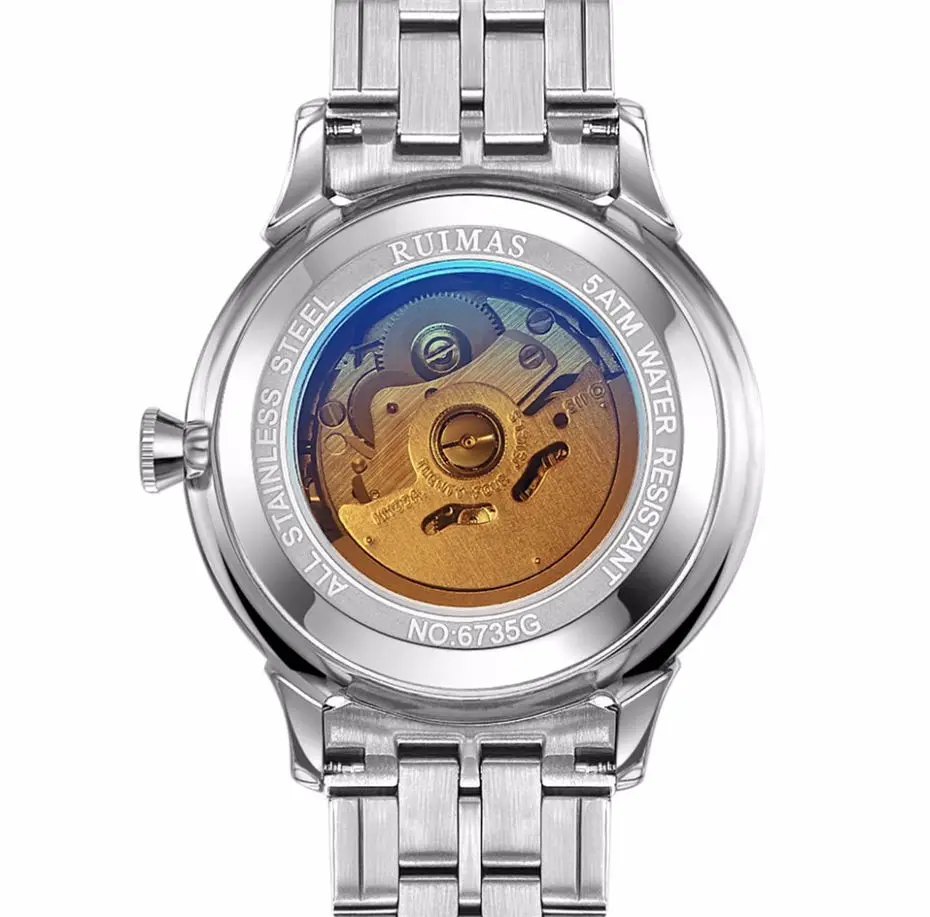 механические часы мужские Для мужчин Роскошные Бизнес топ модный бренд