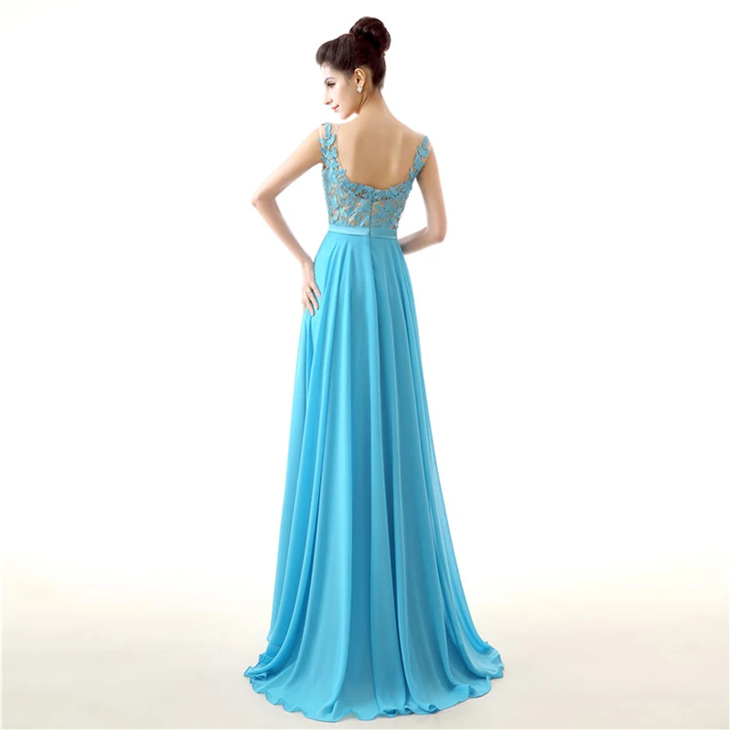 Forevergracedress 2018 New Long Bridesmaid Dress Cheap A Line Sleeveless Lace Chiffon Backless Wedding Party Gown Plus Size | Свадьбы и