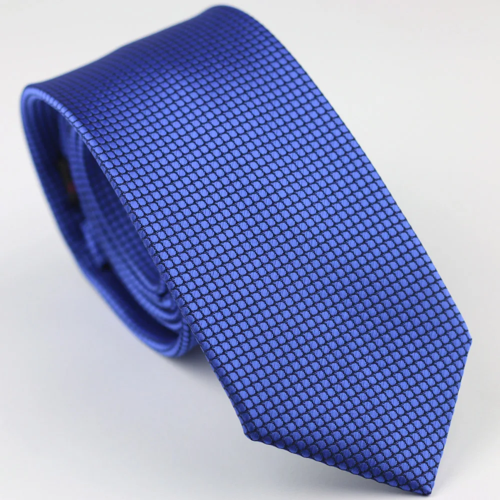Мужской галстук в синюю клетку узкий длиной 7 см свадебные рубашки галстуки для