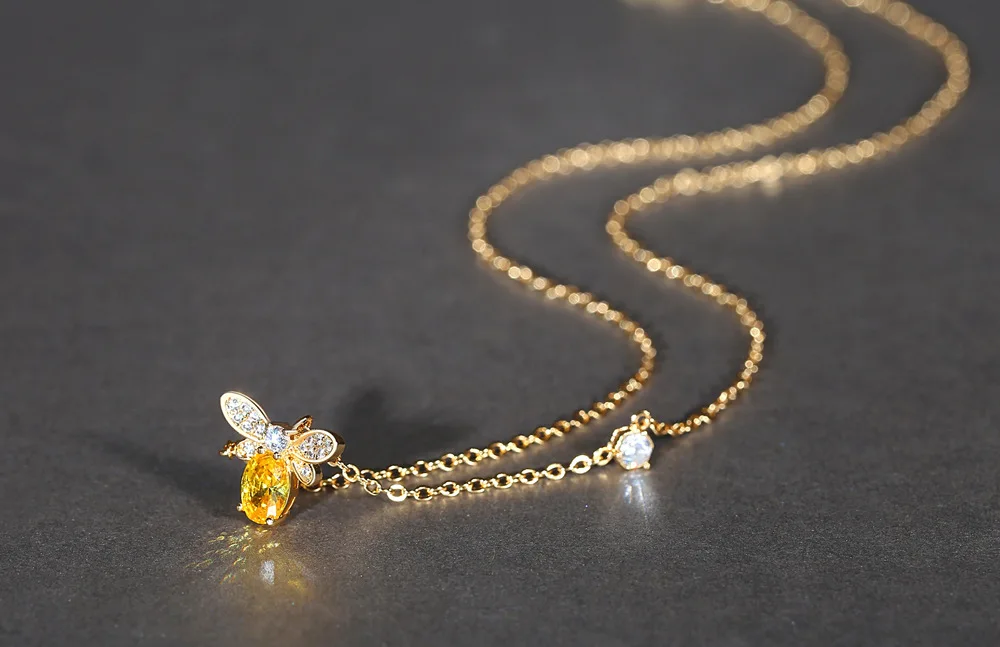 Розовое золото популярные ювелирные изделия кристалл колдуна от Swarovski ожерелье с