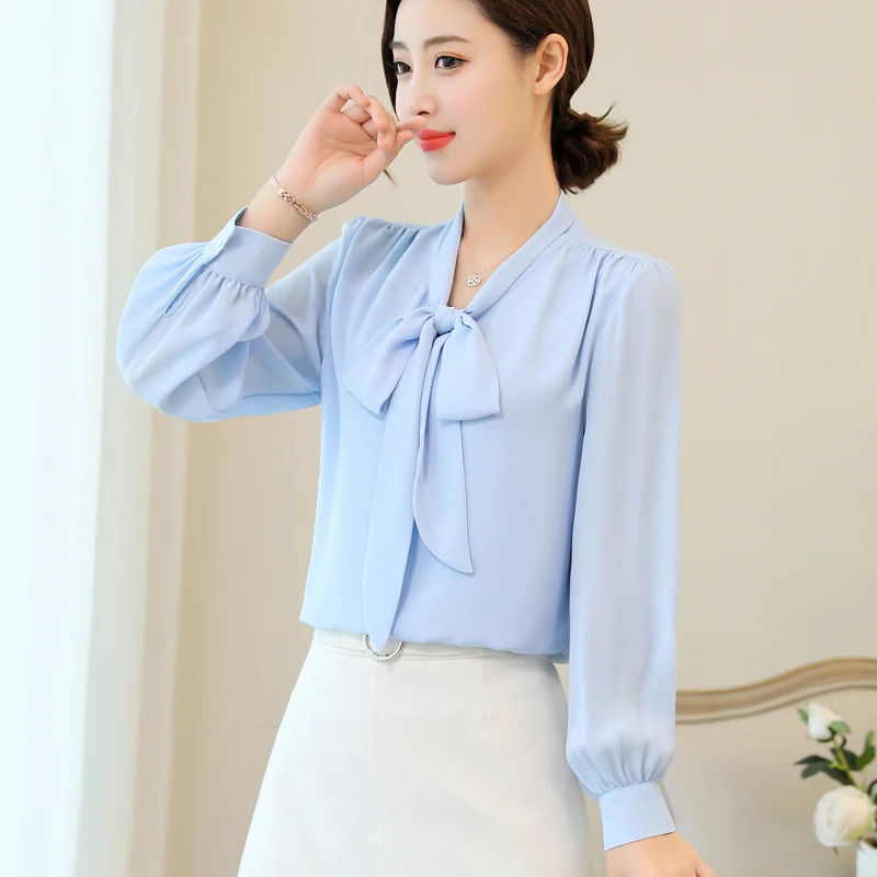 

Cheap wholesale 2018 new summer Hot selling women's fashion casual chiffon shirt FW6
