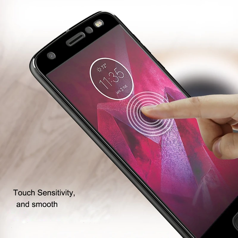 Закаленное 3d стекло для Motorola Moto Z2 Force Взрывозащищенная защитная пленка на весь
