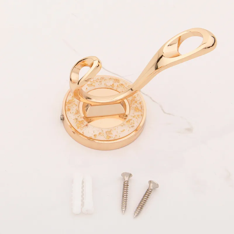 Крючок для ванной комнаты настенное крепление один винт цинковый сплав