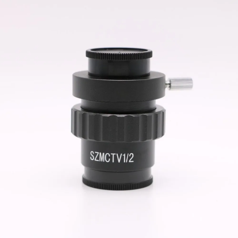 Низкая цена 0.5X C-Mount Переходники объективов 1/2 ctv адаптер для SZM Тринокулярный Стерео микроскоп Камера Аксессуары;