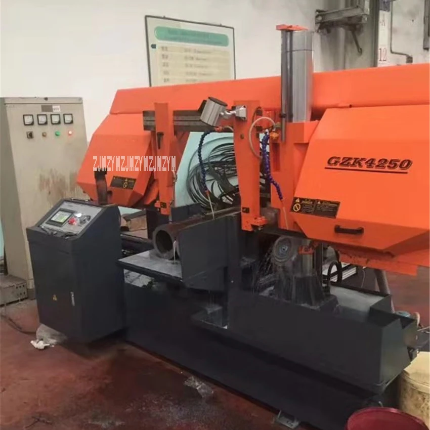 GZK4250 полностью автоматический с ЧПУ пильный станок высокого качества горизонтальный станок для резки металла пила машины 380 В 550 кВт 550* мм