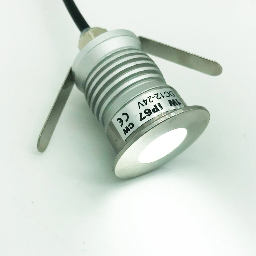 CREE 12V 24V 1 Вт 3 Уотс IP67 IP68 Мини светодиодный точечный потолочный светильник