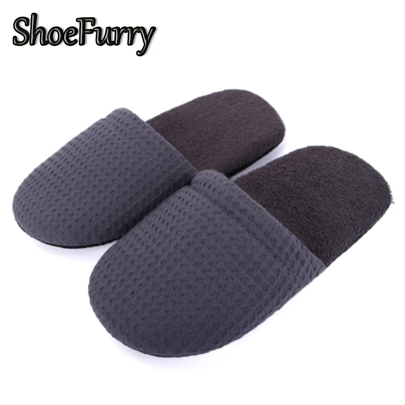 Новинка зимняя повседневная обувь мужские плюшевые домашние тапочки с мягкой