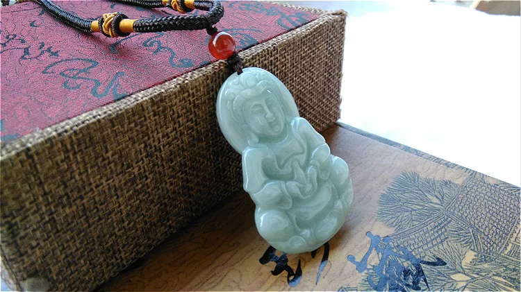 Юй Гуаньинь кулон мужские модели большое ожерелье с сертификатом|guanyin pendant|large