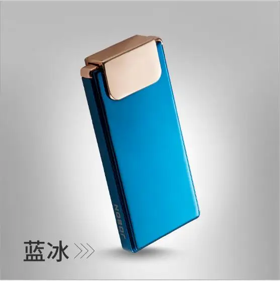 Jobon usb charging electric lighter metal arc lighter windproof gift package - Цвет: blue