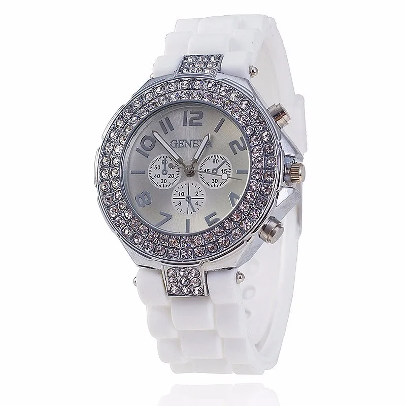 Reloj mujer, Платиновое серебро, кристалл, ЖЕНСКИЕ НАРЯДНЫЕ часы, силиконовые наручные часы, стразы, женские часы, повседневные, montre hours orologi