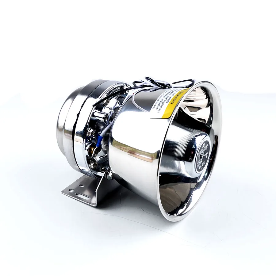 Электронная полицейская сирена серебристого цвета 400 Вт Автомобильная 990 +