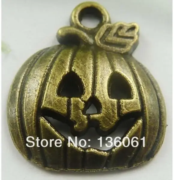 Vintage Bronze Moon Girl Pentacle Sunflower Heart Flower Pumpkin Head Charms Pendants For Jewelry Bracelet Mix style 10PCS P157 | Украшения