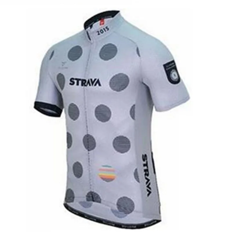 Лето 2020 Strava команда мужчин Велоспорт Джерси с коротким рукавом Ropa Ciclismo Uniformes