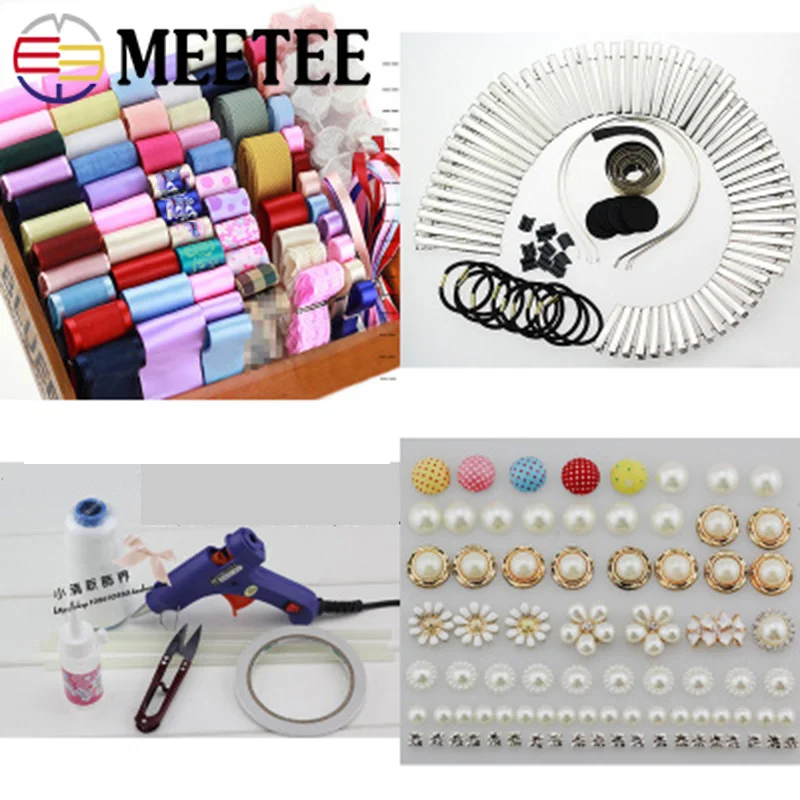 Набор ленты Meetee (каждый = 91 см) ручной работы смешанные атласные аксессуар для