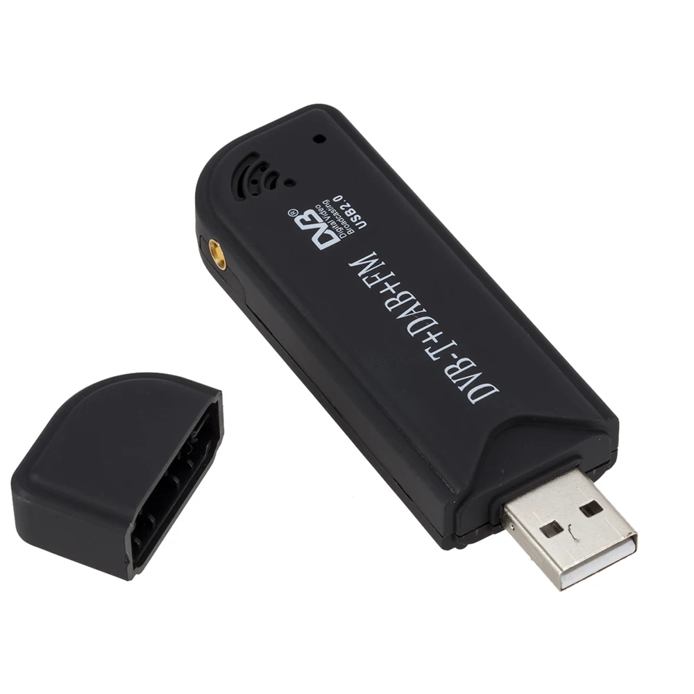 USB2.0 цифровой DVB-T палка SDR + DAB FM ТВ тюнер приемник RTL2832U FC0012 в реальном времени видео