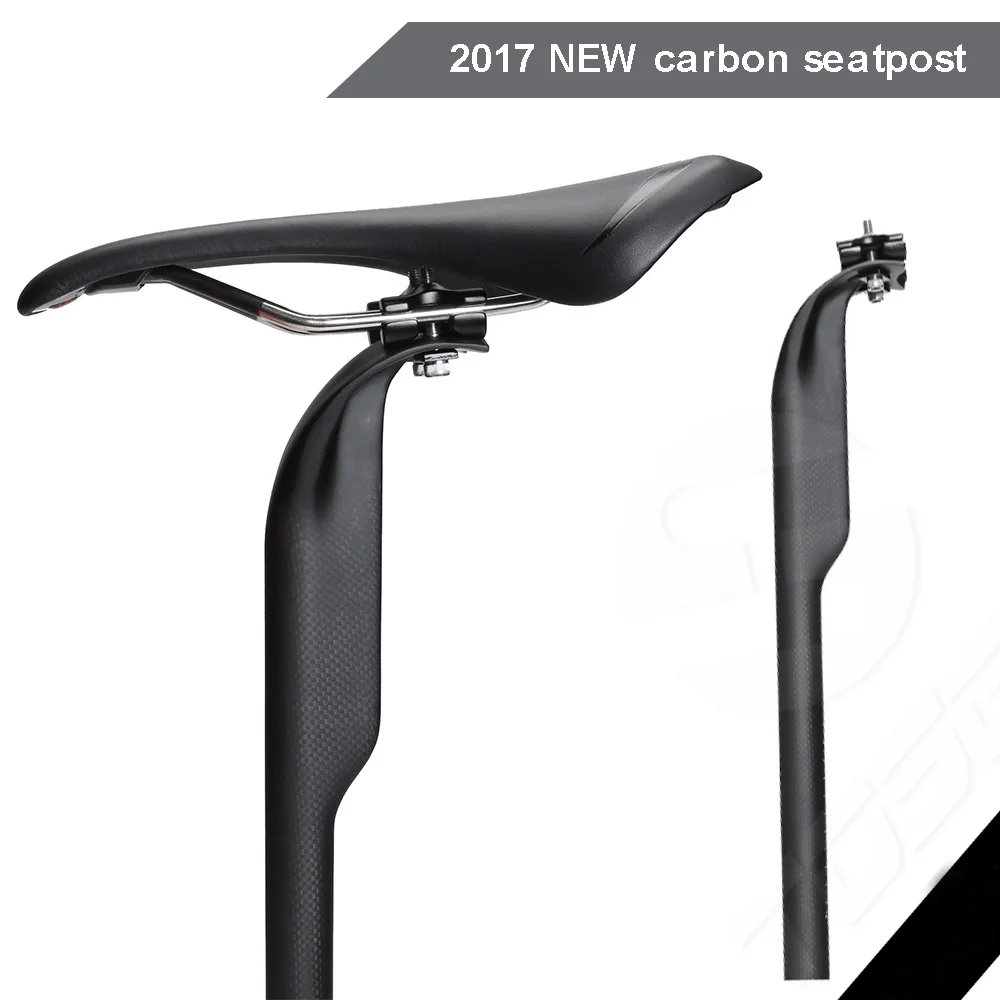 Бесплатная доставка карбоновый Подседельный штырь Регулируемый смещение 50 мм MTB