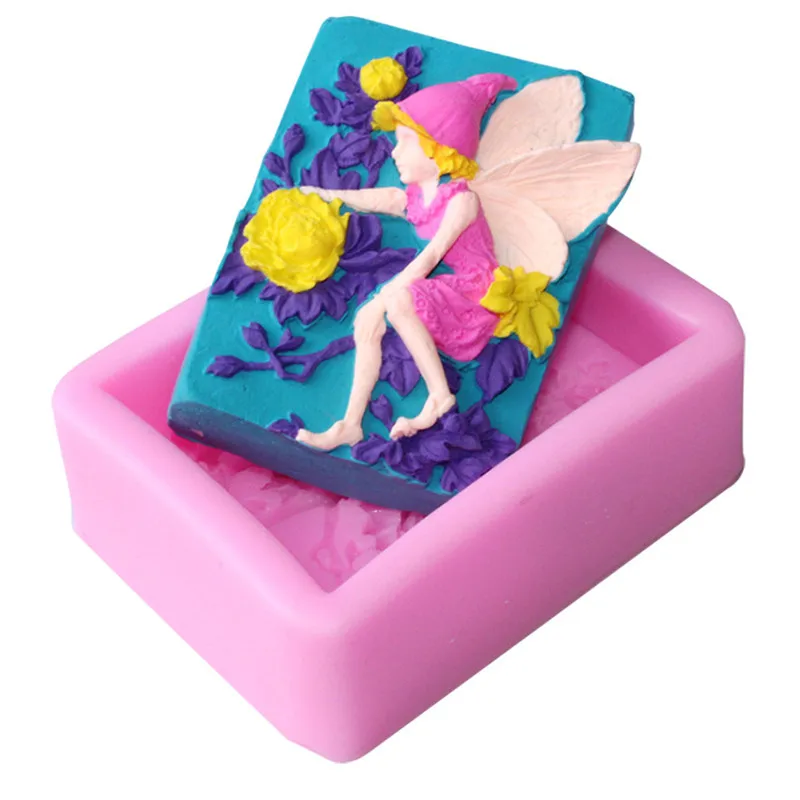 

Flower Elf Shape Chocolate Silicone Mold Cooking Fondant Cake Mould Candy Clay Soap Molds Baking Cake Decorating Tools Kitchen