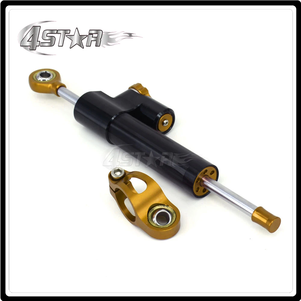 Black Gold Мотоцикл с ЧПУ рулевой демпфер стабилизатор и кронштейн для HONDA CBR954RR CBR954 RR CBR 954RR 2002 2003 уличный велосипед - Цвет: Black Gold