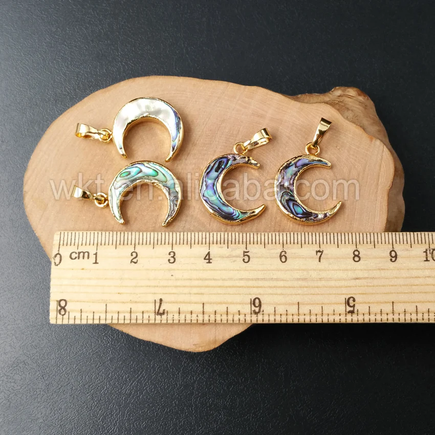 Оптовая продажа подвеска в виде полумесяца из натуральной морской ракушки