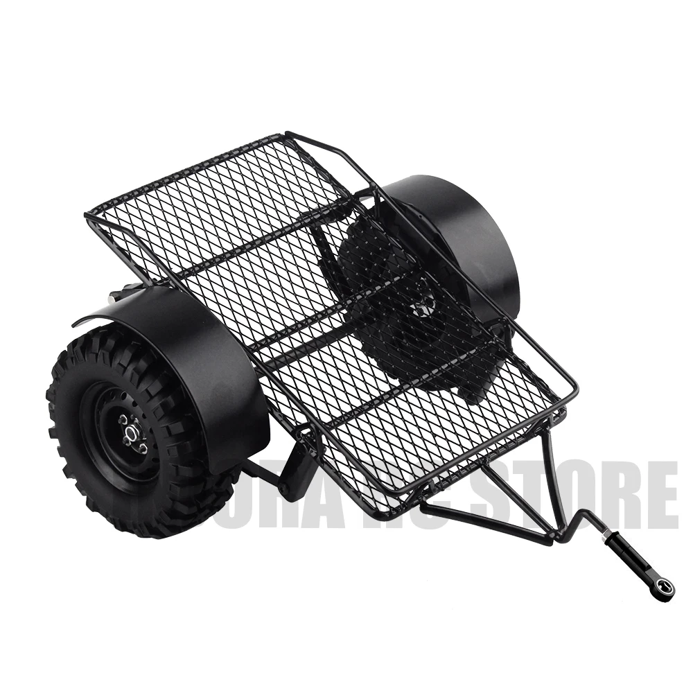 RC автомобильный металлический навесной прицеп для 1:10 масштабе Rock Crawler Traxxas TRX 4 SCX10
