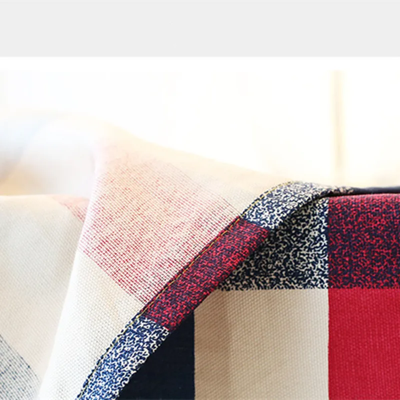 Бесплатная доставка европейская скатерть в крупную клетку прямоугольная