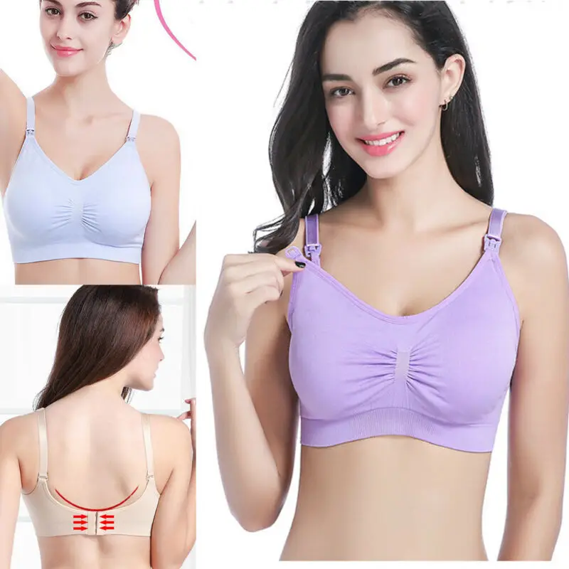 

Women Wire Free Nursing Bra Maternity Breastfeeding Pregnant Bra Underwear Bras