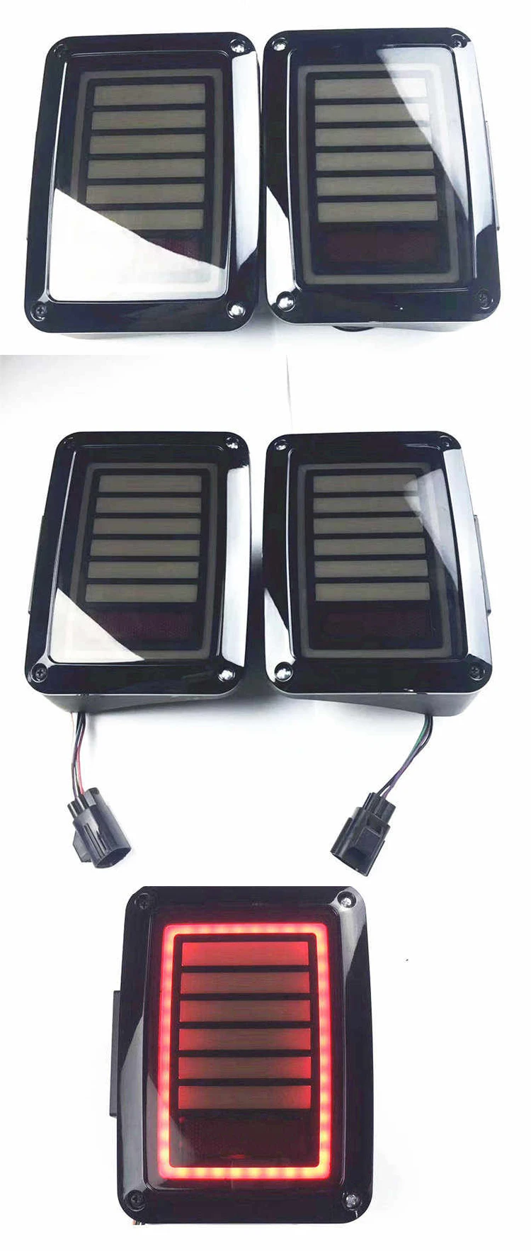 Автомобильные светодиодные тормозные задние фонари для Jeep Wrangler JK 2007-, лампа с Европейской/американской версией, задние светодиодные стоп-сигналы