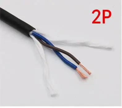 18AWG 2/3/4/5 жилами в Транспортировочная лента кабель 5 м гибкий провод с ПВХ-изоляцией trvv устойчивость к изгибу коррозионно-стойкие медный провод - Цвет: 2 Core 18AWG 5 Meter