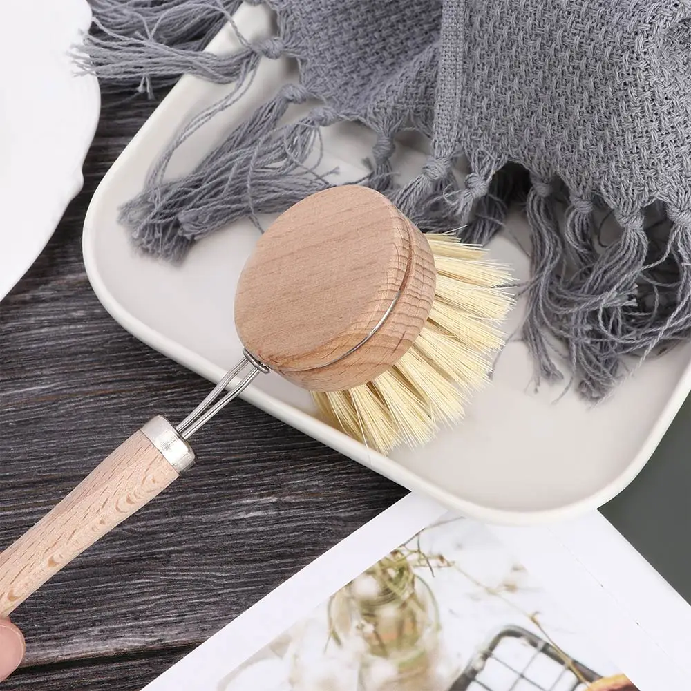 1 шт. деревянная щётка ручка для мытья посуды|Чистящие щетки| |