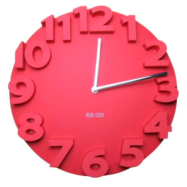 Круглые Настенные часы черные 3D цифры простой дизайн домашний декор|round wall