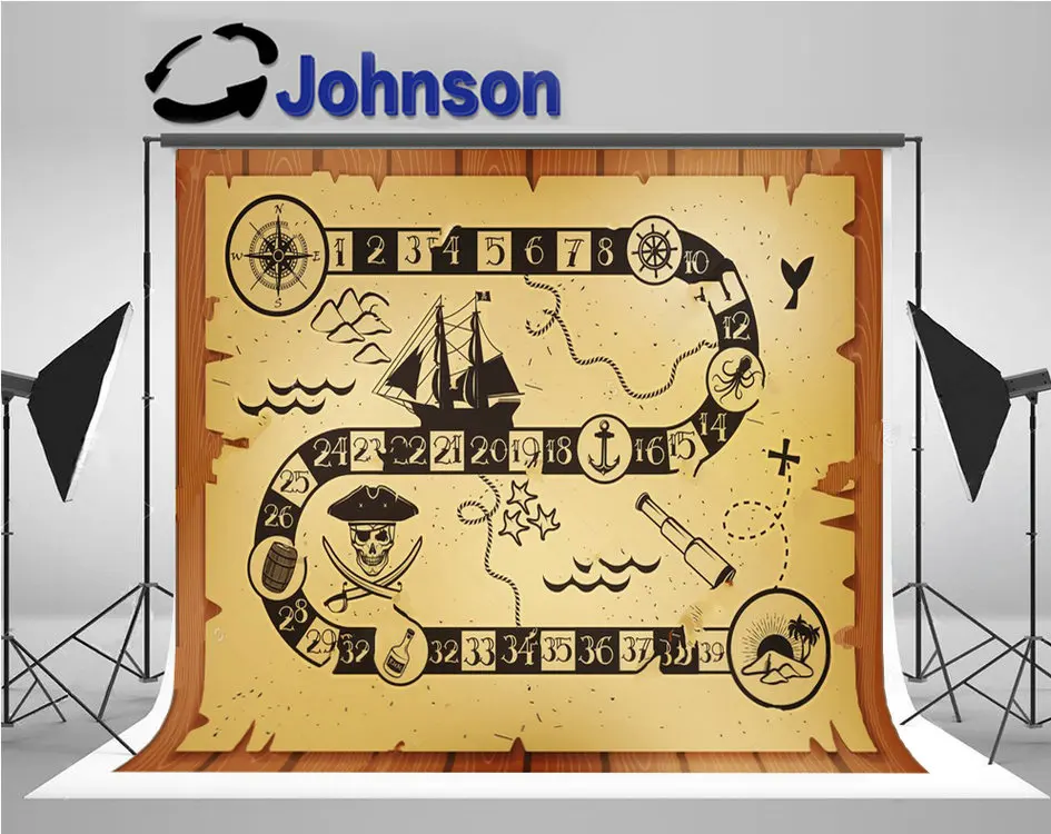 

Пиратская Карта корабль сцена старая фотостудия фон Высокое качество компьютерная Печать Дети фото фон