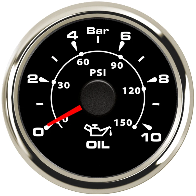 Манометр масляный 52 мм 0 150 PSI 10 184 Ом 1 шт.|Вольтметры| |