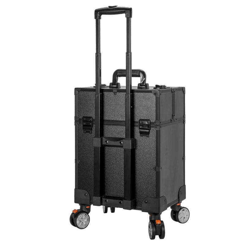 TENSUNVIS Black 4 Rolling Wheel MDF художественный Макияж Косметический Поезд Чехол