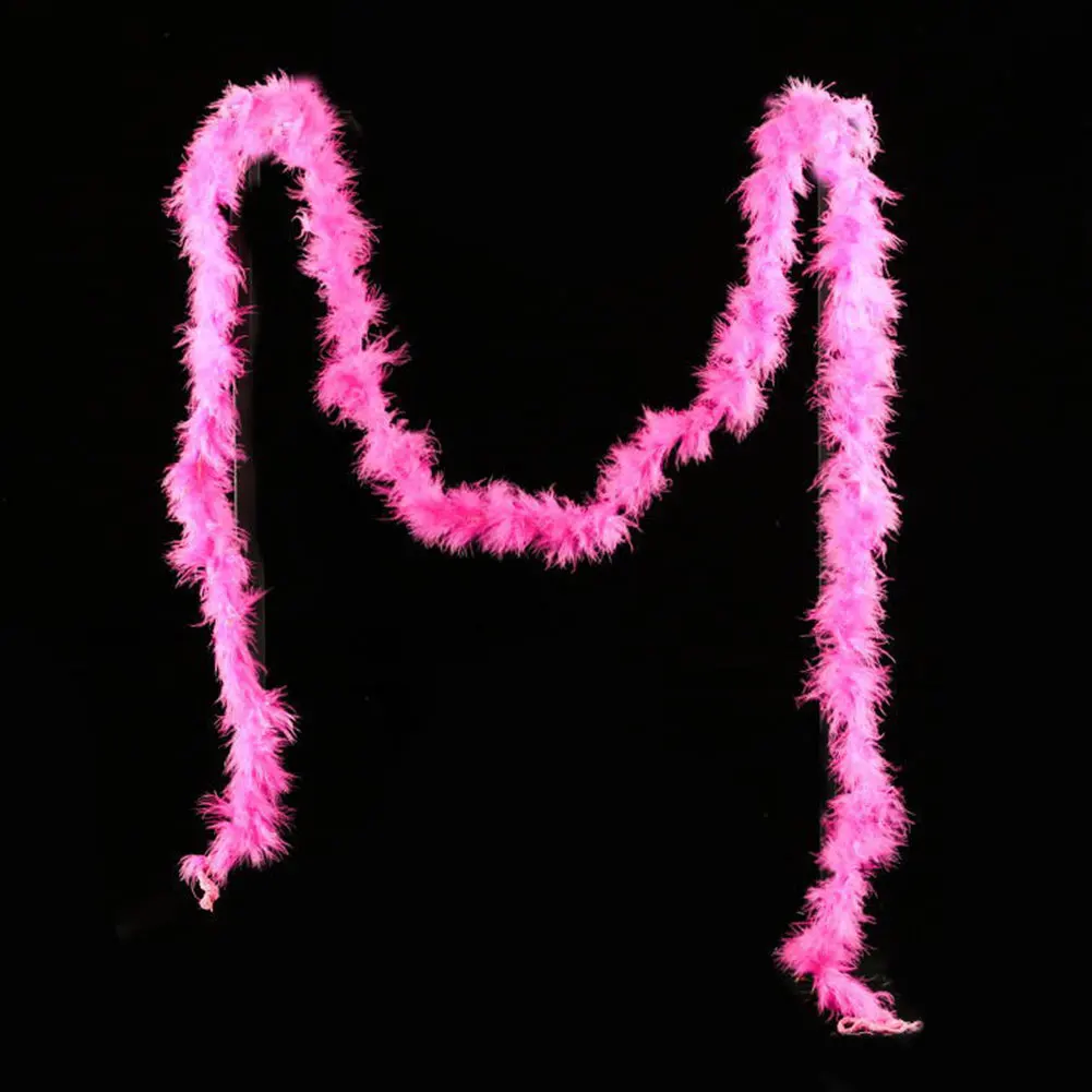 Pink 2 м пушистая лента с перьями боа из пера индейки для костюма, ночное платье, свадебные украшения на день рождения, аксессуары для одежды - Цвет: Pink