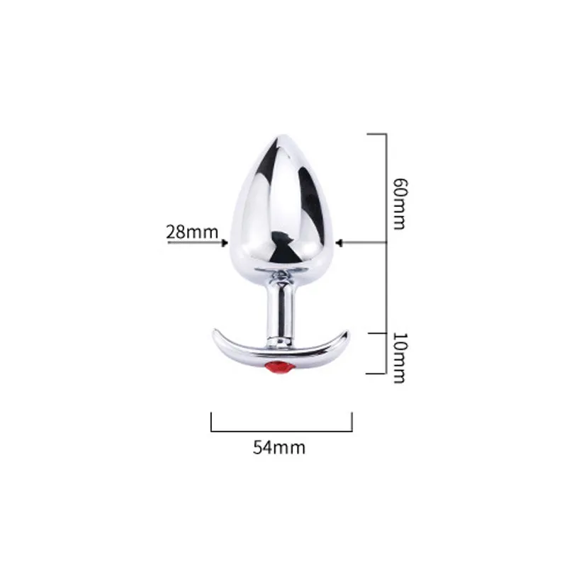 3 шт. основа в форме сердца Анальный массажер из алюминиевого сплава Анальная