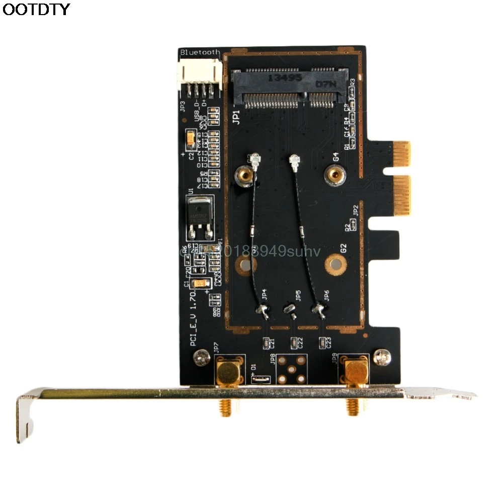Мини адаптер BCM4352 867 Мбит/с + Bluetooth BT 4 0 802.11AC/BGN PCI E для настольных ПК 1 шт.|Сетевые