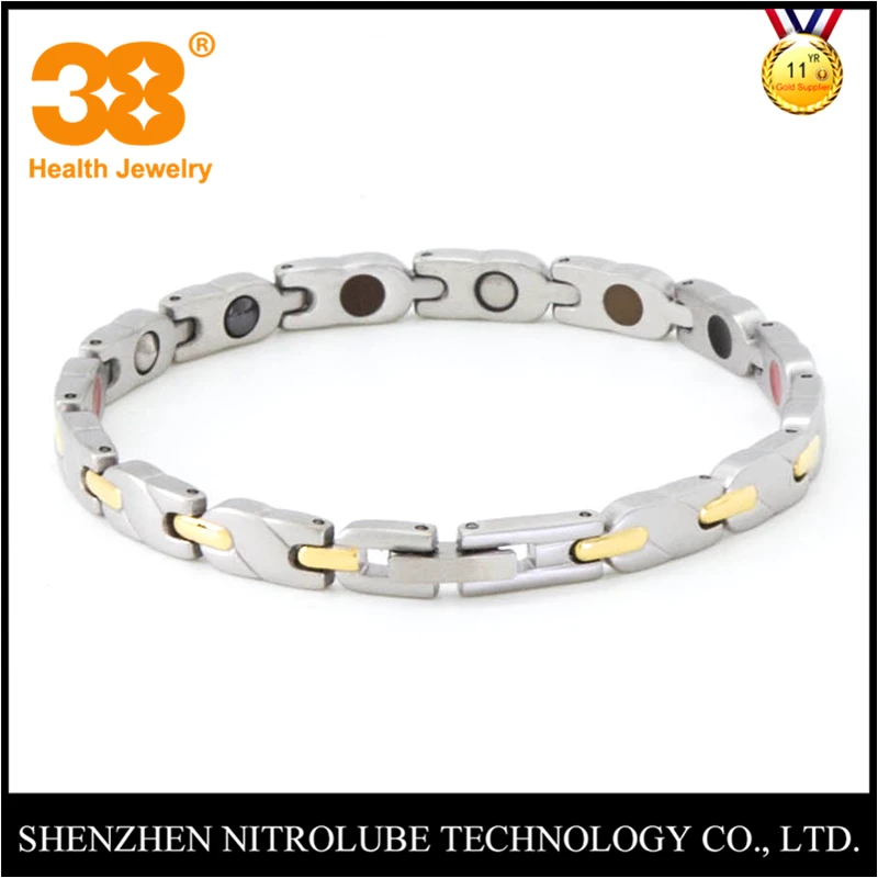 38 Hot Sale Health Healing Jewelry Magnetic Balance Men Bracelet BangleStainless Steel Chain Link Germanium For Women | Украшения и