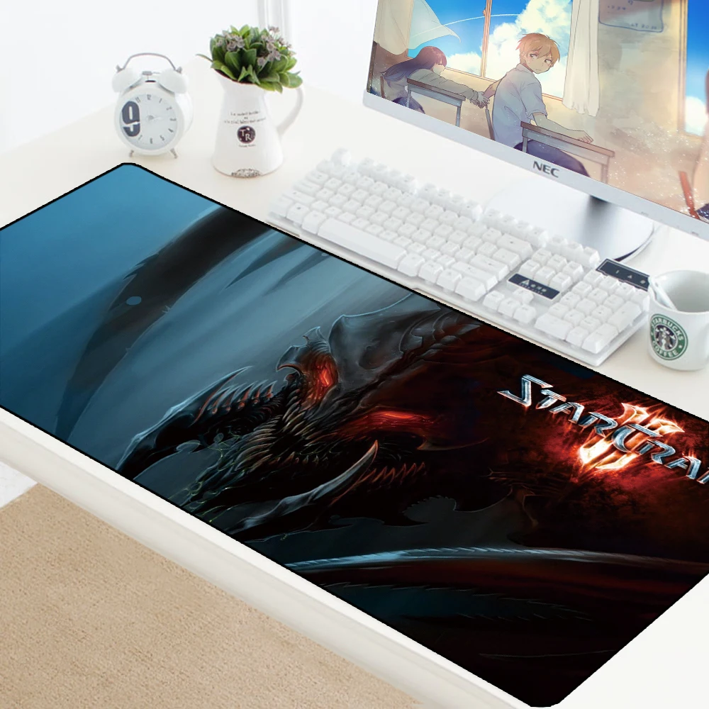 Starcraft коврик для мыши удобный игровой большой геймер мягкий резиновый офисный ПК