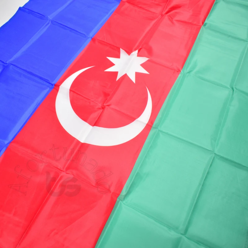 Azerbaian флаг баннер 90х150 см 3x5 футов национальный для встреч парадов вечерние