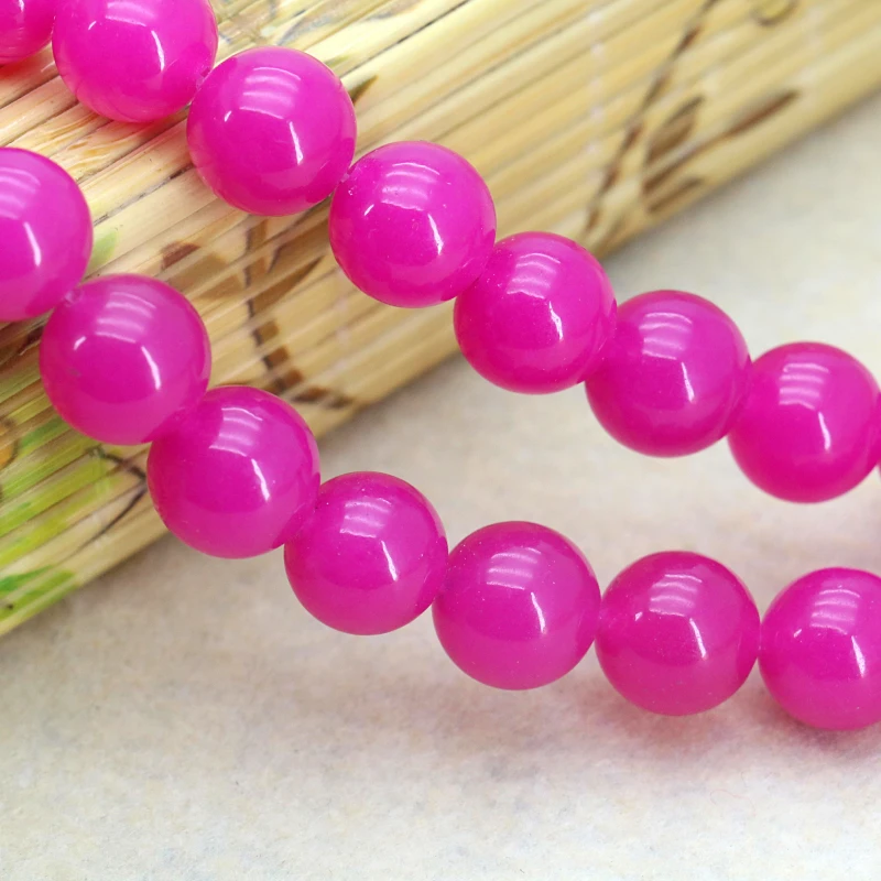 Горячие 12 мм Халцедон Цвета красной розы круглые камни свободные бусы 15 &quotМодные