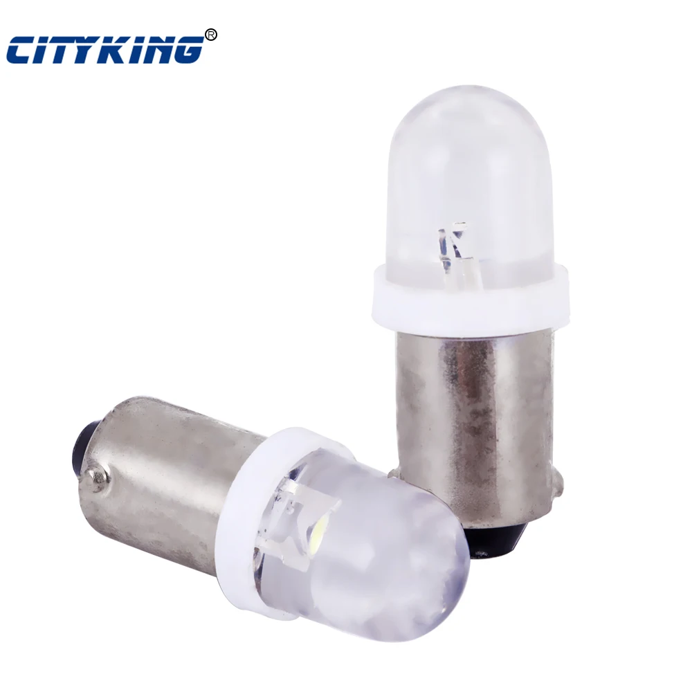 10 шт. Автомобильные светодиодные лампы BA9S LED T11 T4W H6W 1led выпуклые DC12v интерьерные