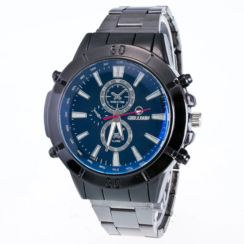 2017 Топ люксовый бренд мужские военные спортивные часы кварцевые полностью