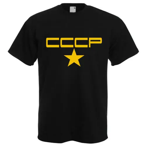 Футболка с логотипом Cccp Повседневная футболка коротким рукавом в стиле ретро для