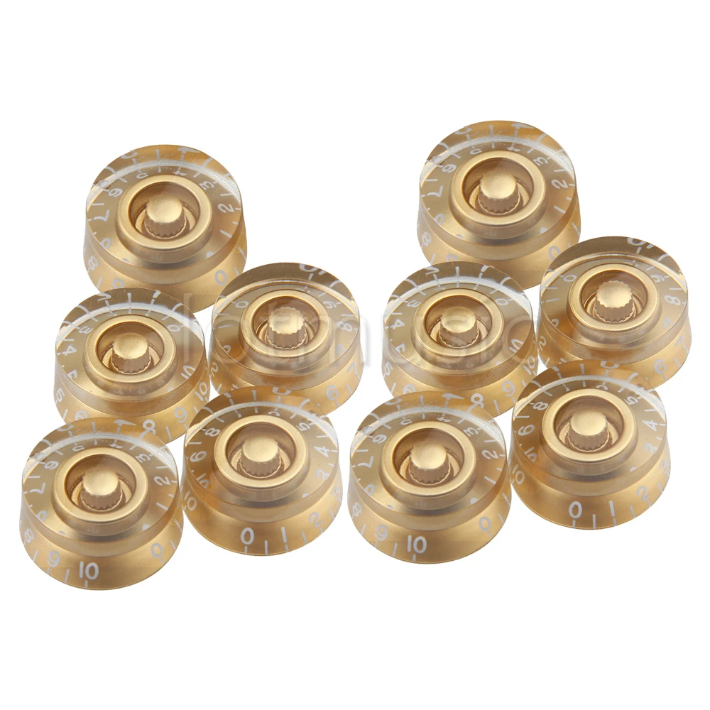 10 шт. золотые ручки управления скоростью гитары для сменного фиксатора